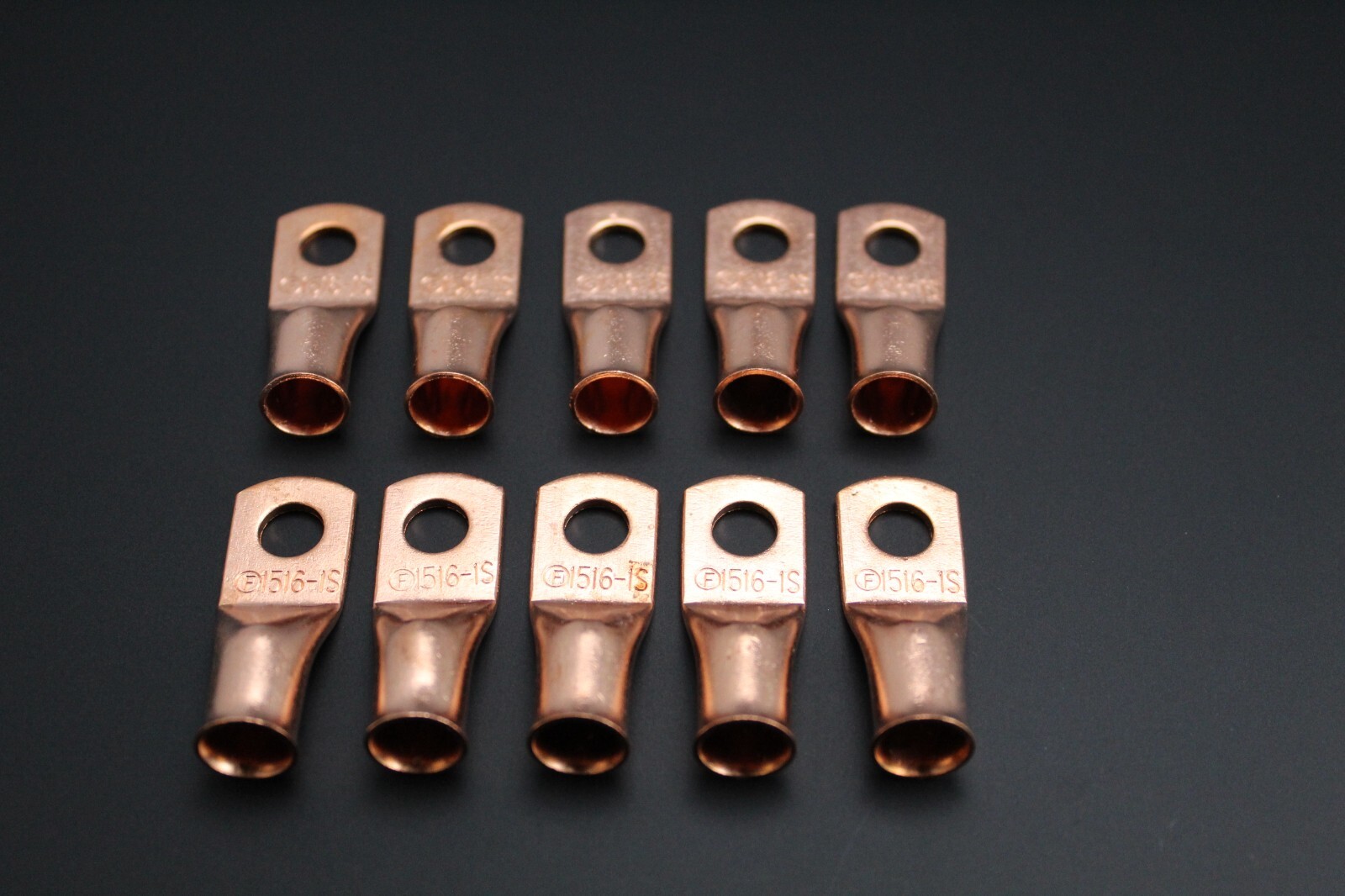 1 GAUGE COPPER 3/8 RING 25 PK CRIMP TERMINAL CONNECTOR AWG BATTERY LUG CUR138