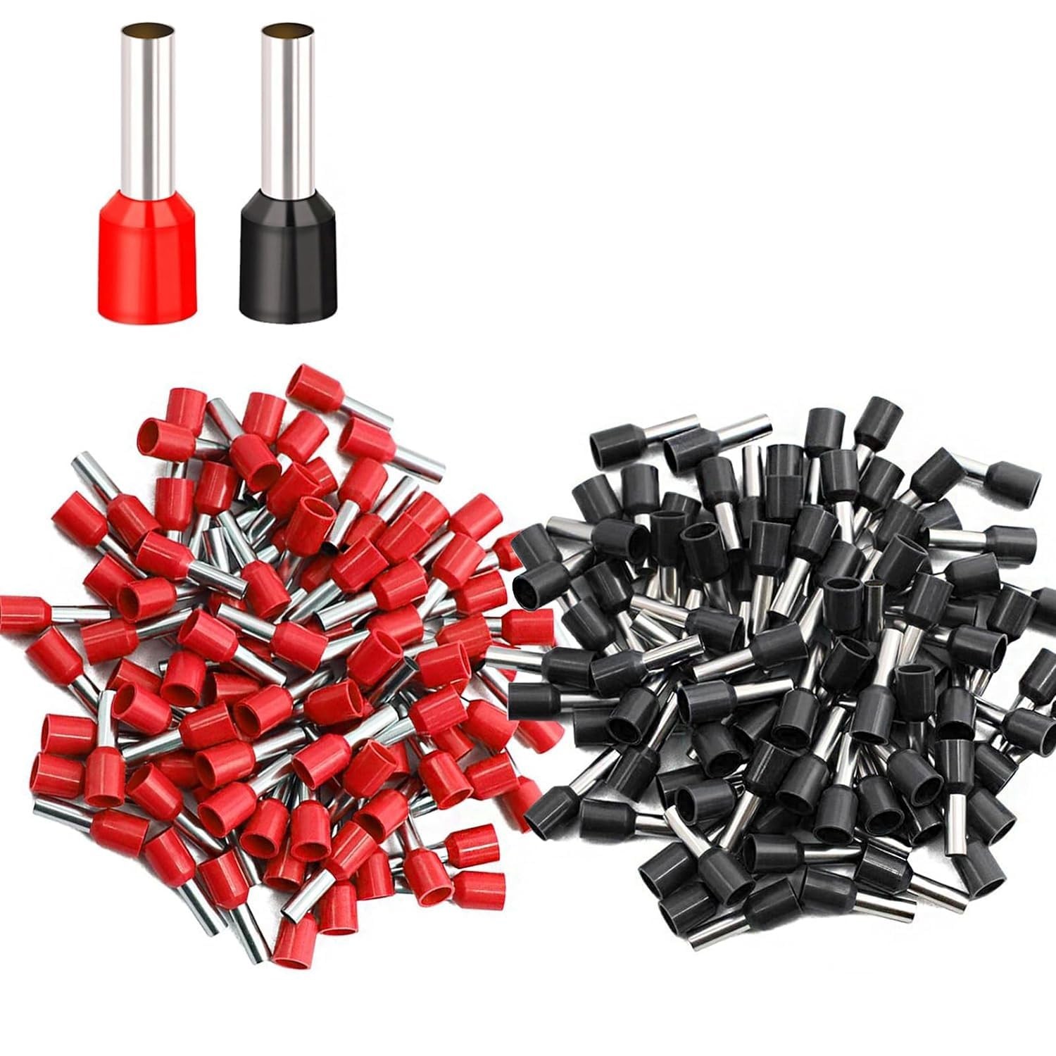 200 Pcs Wire Ferrules Kits 6 AWG Wire Ferrule Connectors Insulated Ferrule Pi…