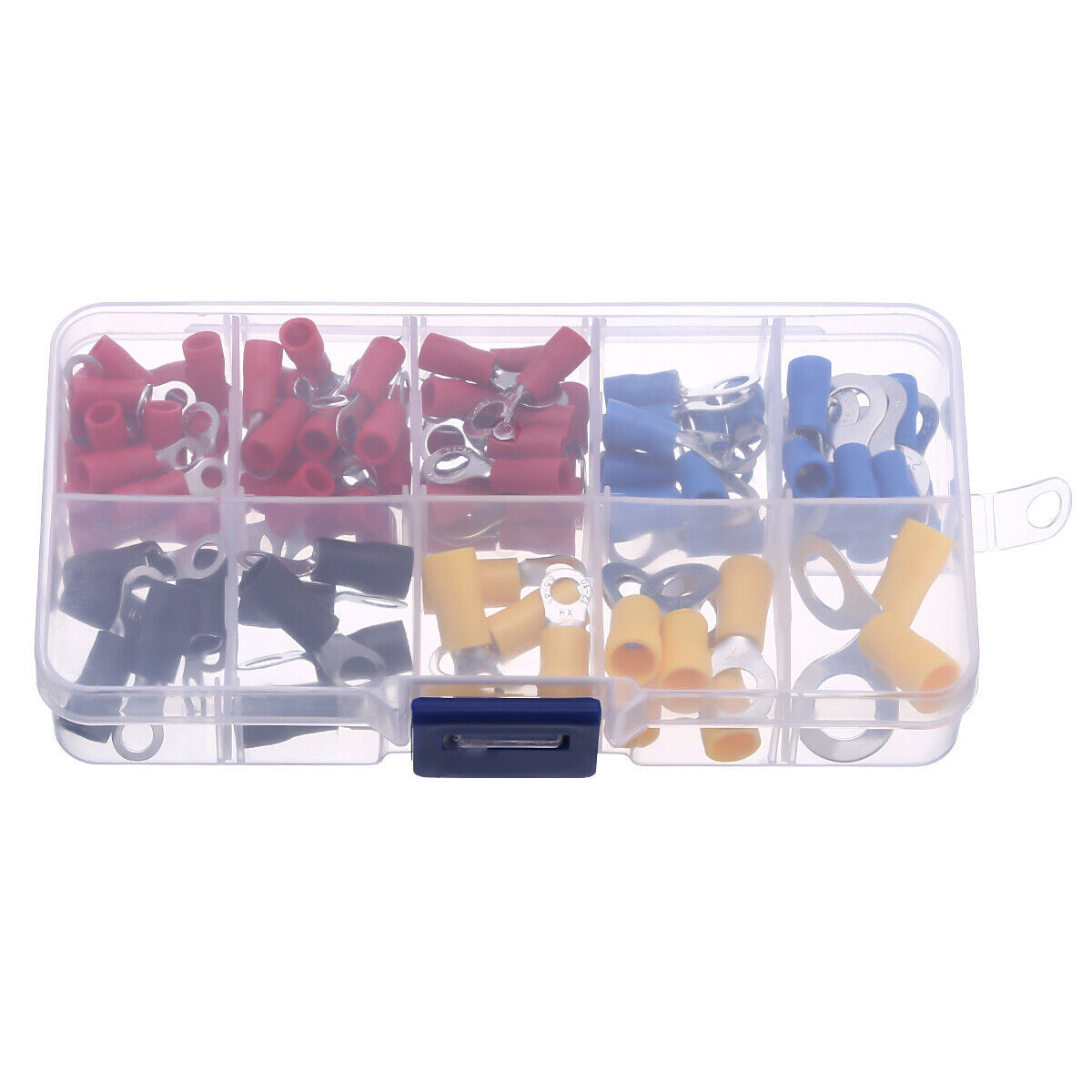 102Pcs Insulated Electrical Wire Splice Terminal Crimp / Ring Connector Kit NEW