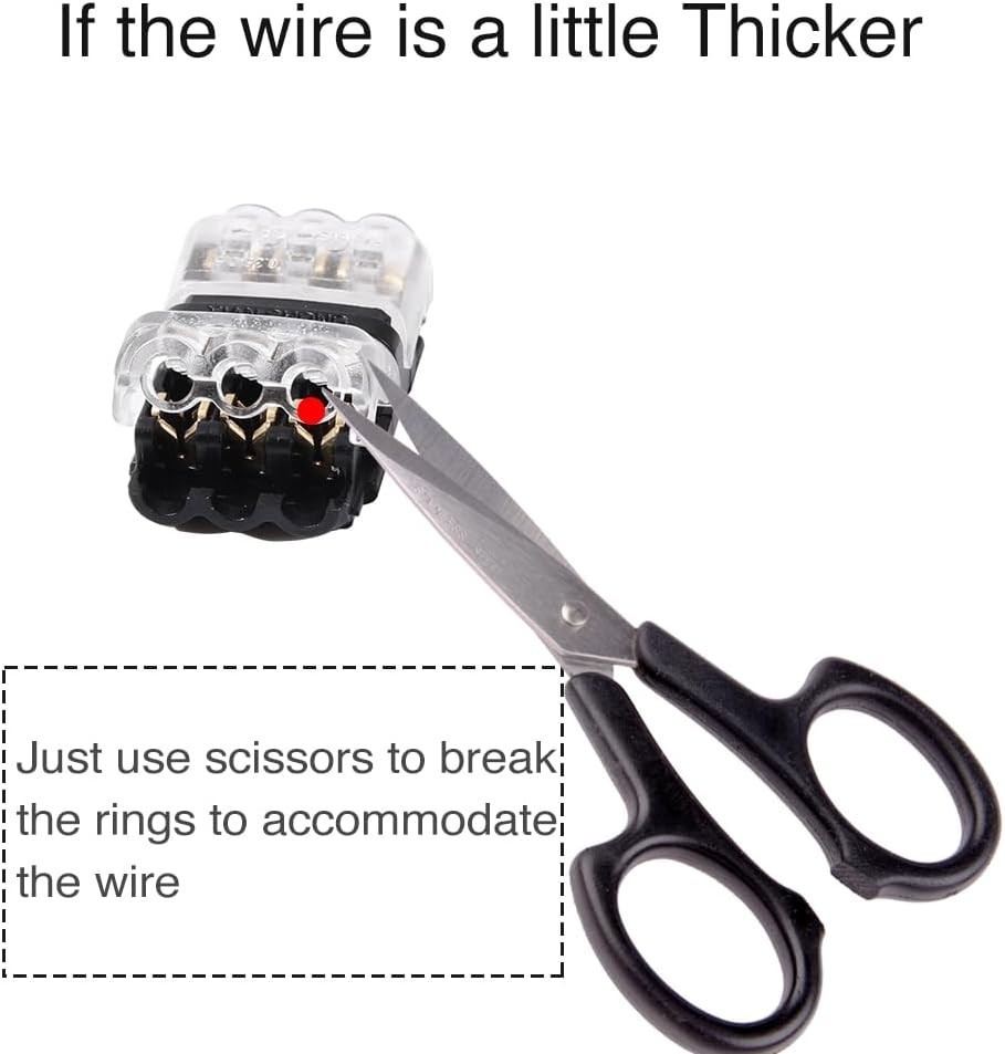 Low Voltage Wire Connectors, Quick Solderless Wire Splice Connector 12 Pack, …