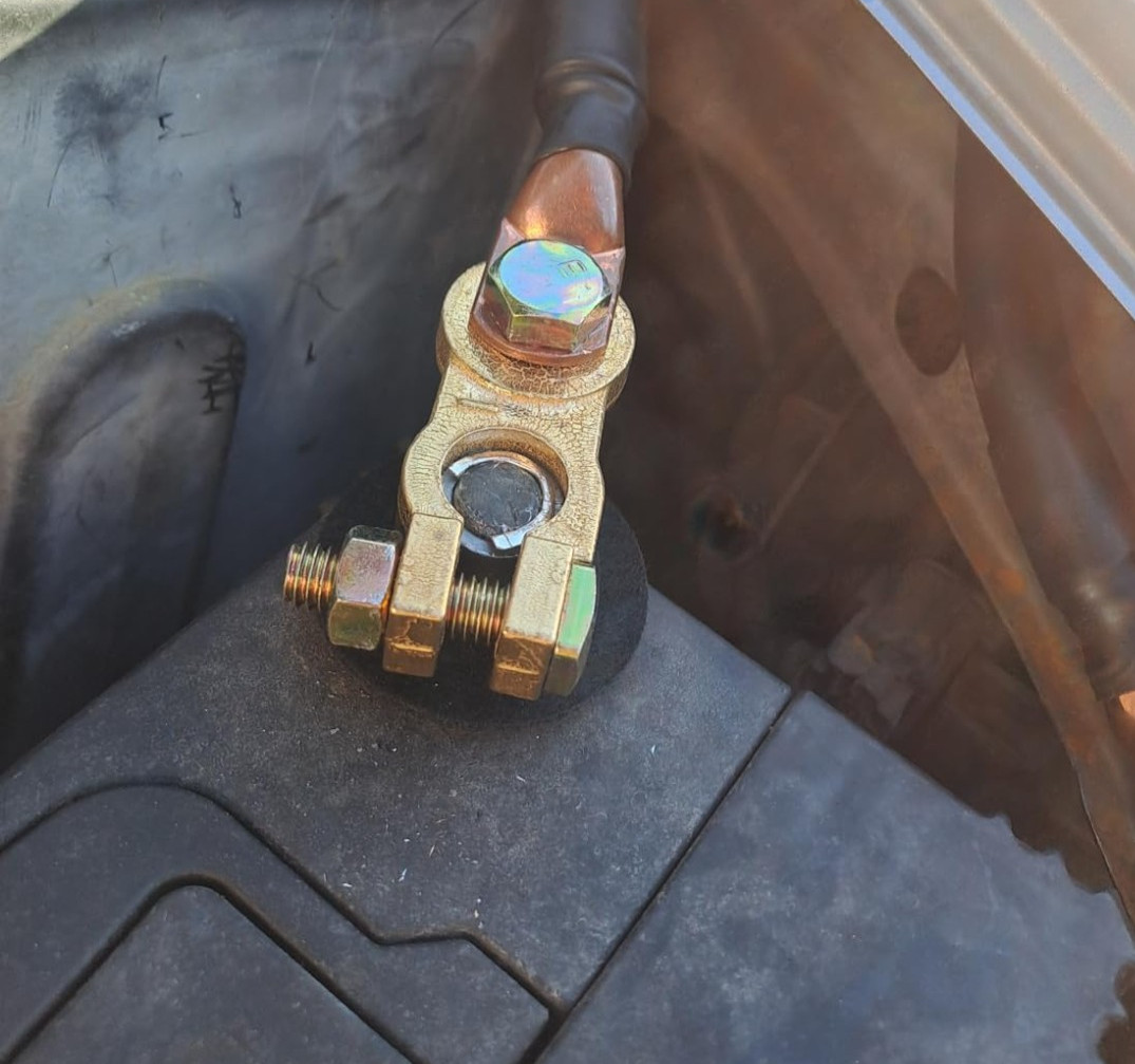Brass Copper Battery Terminal Connectors Top Post Set for Car Truck Marine RV