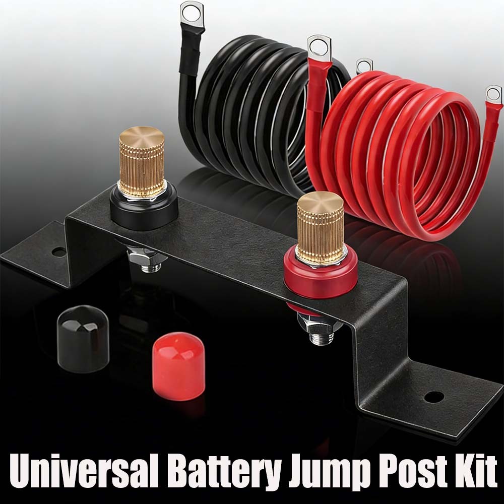 Battery Relocation Jump Post Kit 4AWG Heavy Duty Remote Battery Terminals USA