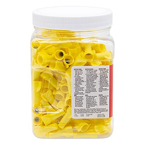 16-084 WingGard Twist-On Wire 100 Count (Pack of 1) Yellow 22 – 10 AWG