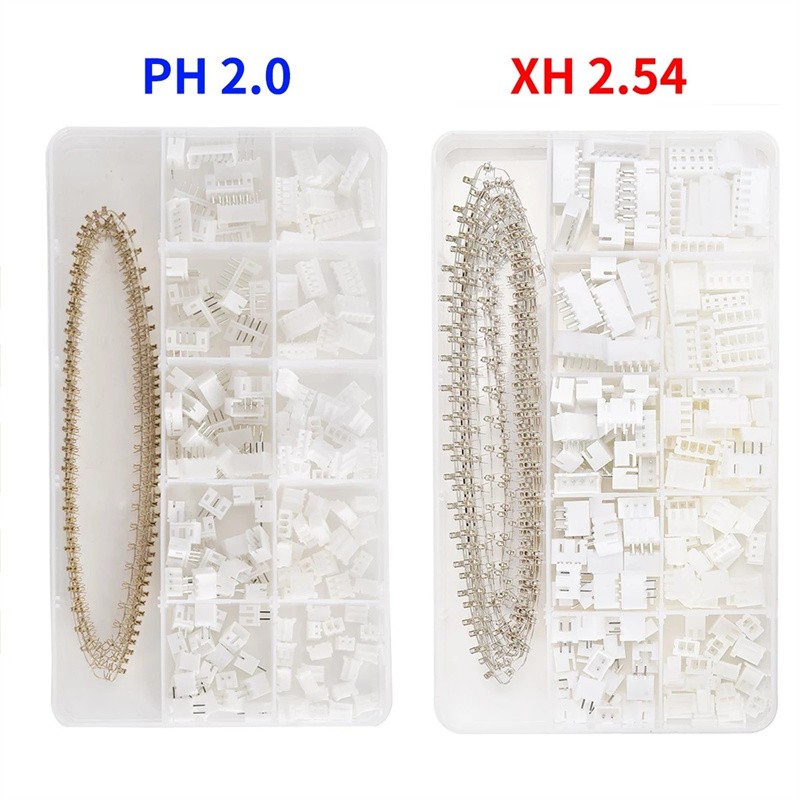 460PCS JST PH2.0mm/XH 2.54mm Pitch Connector Assortment Kit 2/3/4 Pin