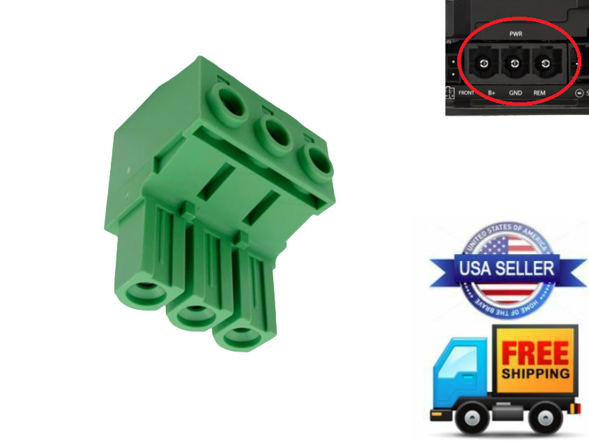 3-Pin Amplifier Power Ground Plug ROCKFORD FOSGATE T400X4ad T400X2ad Amp