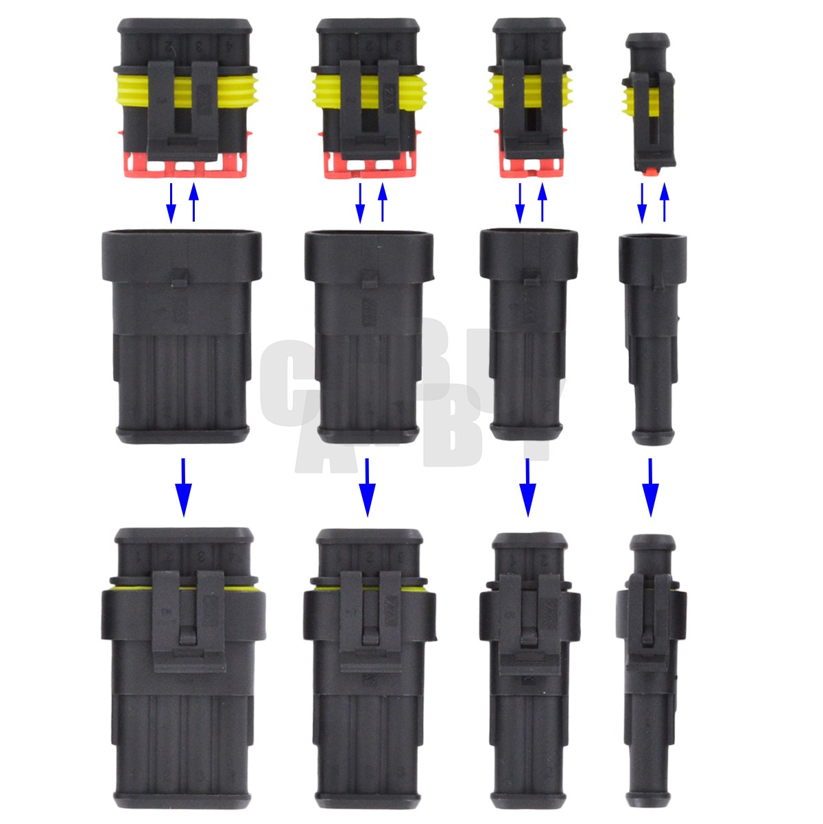 352x Waterproof Car Electrical Connector Terminals Automotive Wire Plug 1234 pin