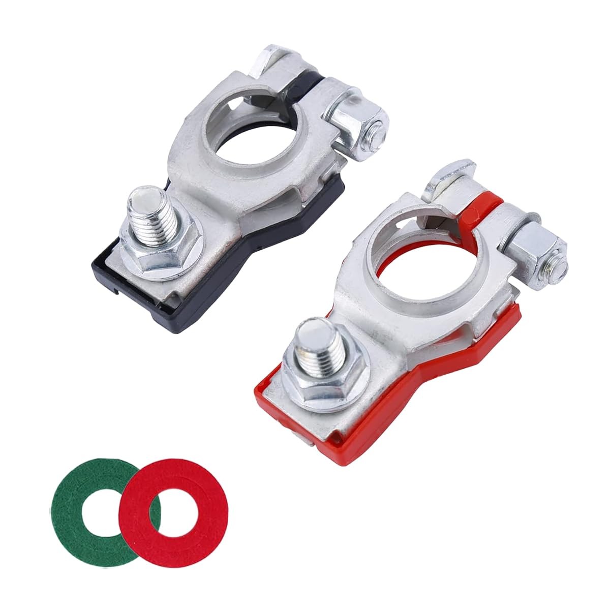 Top Post Battery Terminal Connector Pair Positive Negative