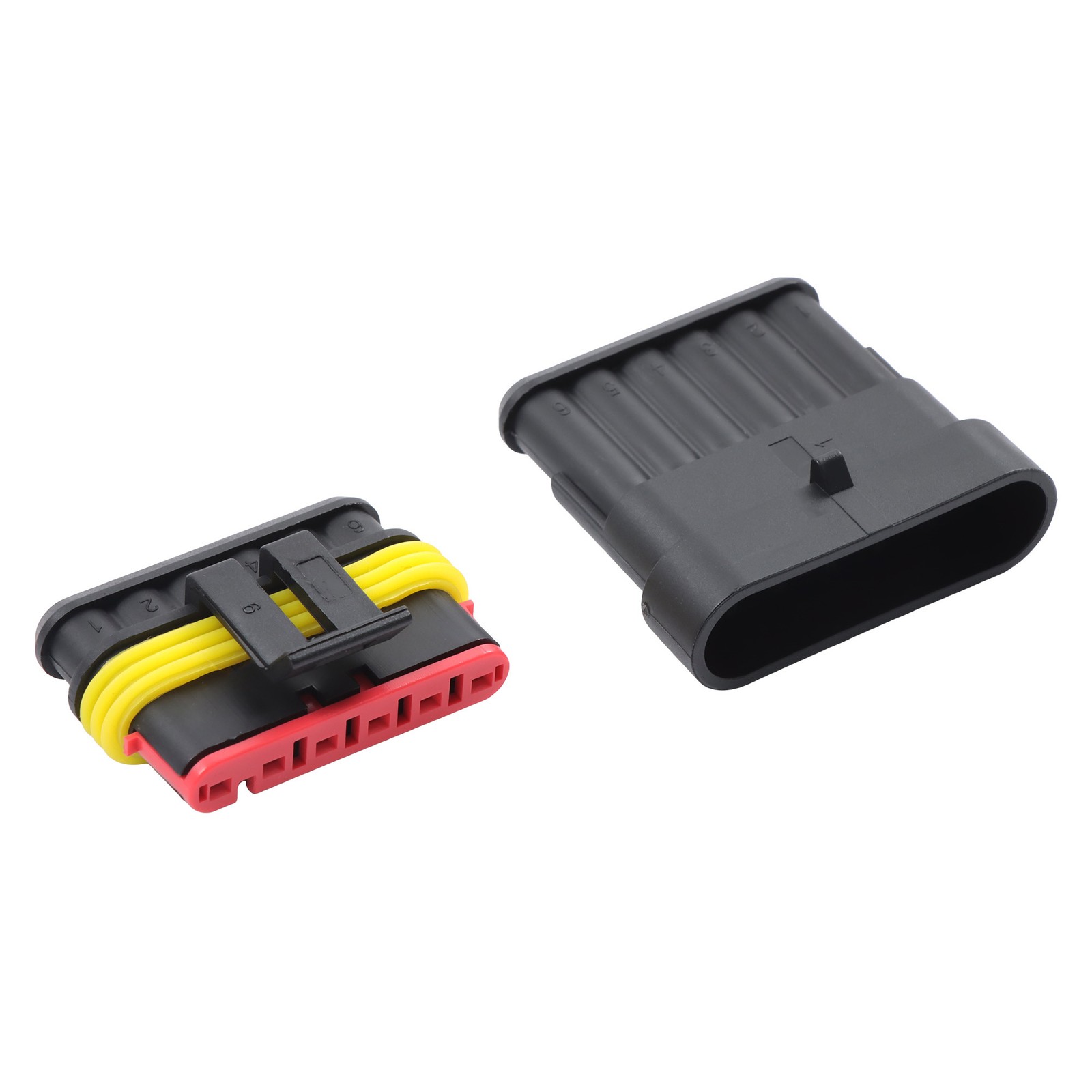 800-Pack 50-Set Waterproof Automotive Wire Connector Kit 1-6 Pin with Crimp Tool