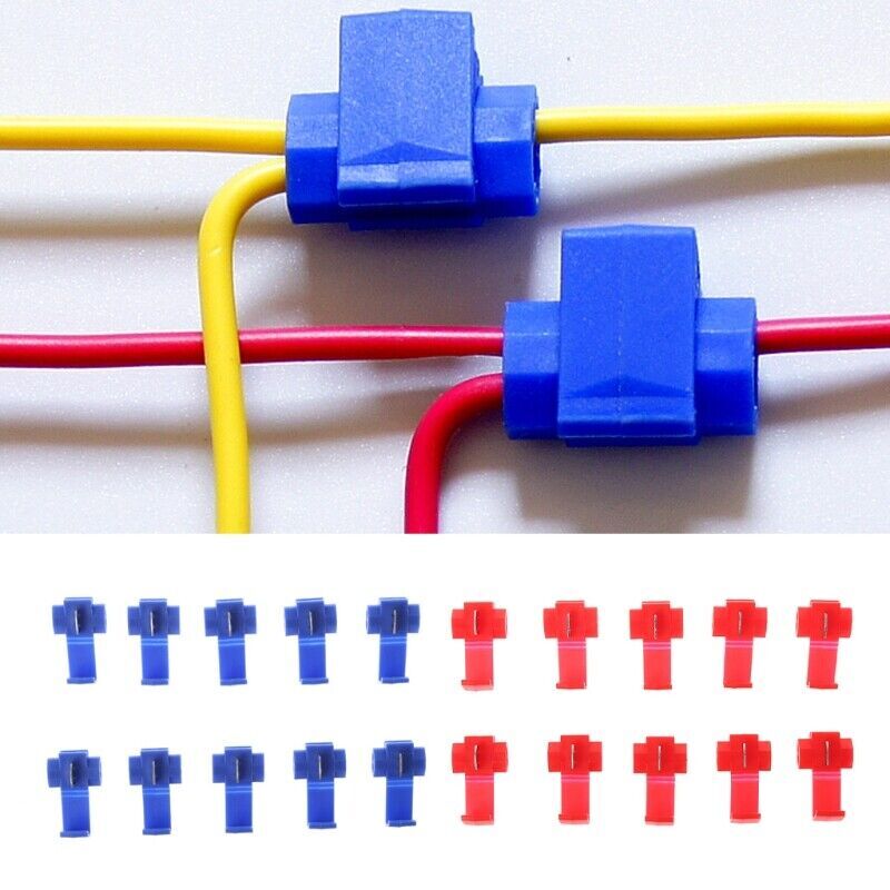 150pc T-Taps Electric Wire Cable Crimp Connectors Quick Splice Terminals Kit