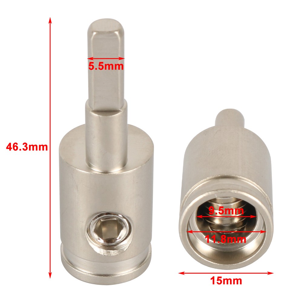 2x 4 Gauge To 8 Gauge Car Audio Amp Input Reducer Adapter Terminal Block For Car