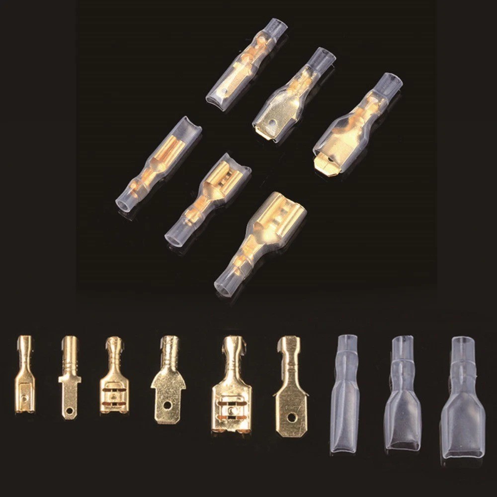 900PCS Male & Female Insulated Electrical Wire Terminals Crimp Spade Connectors