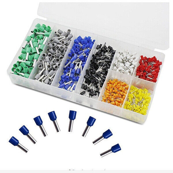 Electrical Wire Connectors Cord Pin End Bootlace Ferrule Crimp Terminals 800Pcs