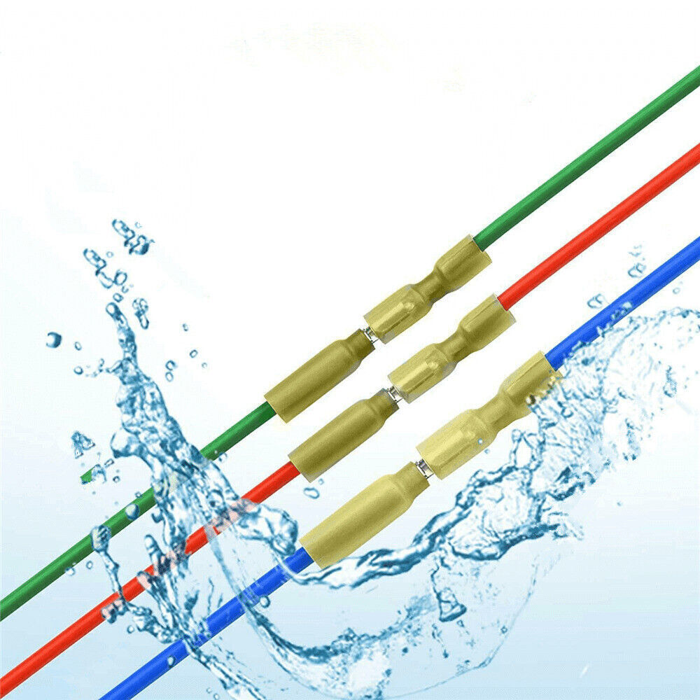 12-10AWG Heat Shrink Bullet Male Female Crimp Terminals Connectors Waterproof