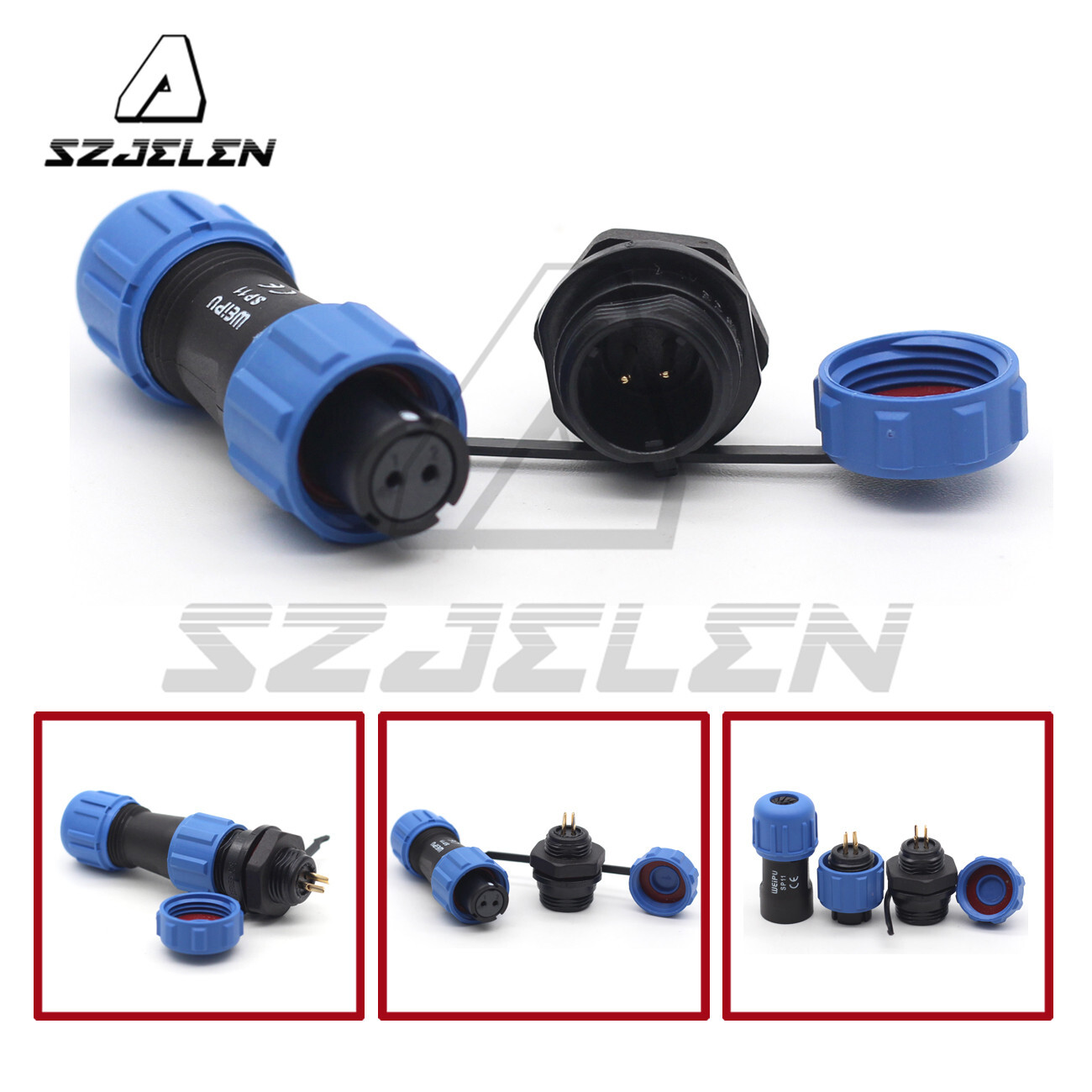 WEIPU SP11 2Pin~5Pin Waterproof IP68 Bulkhead Connector,Aviation Plug Socket