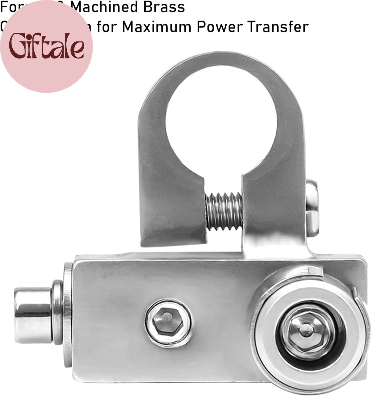 BTO Solid Brass Positive Negative Battery Terminals with Adaptor Collars, 1X0/2/