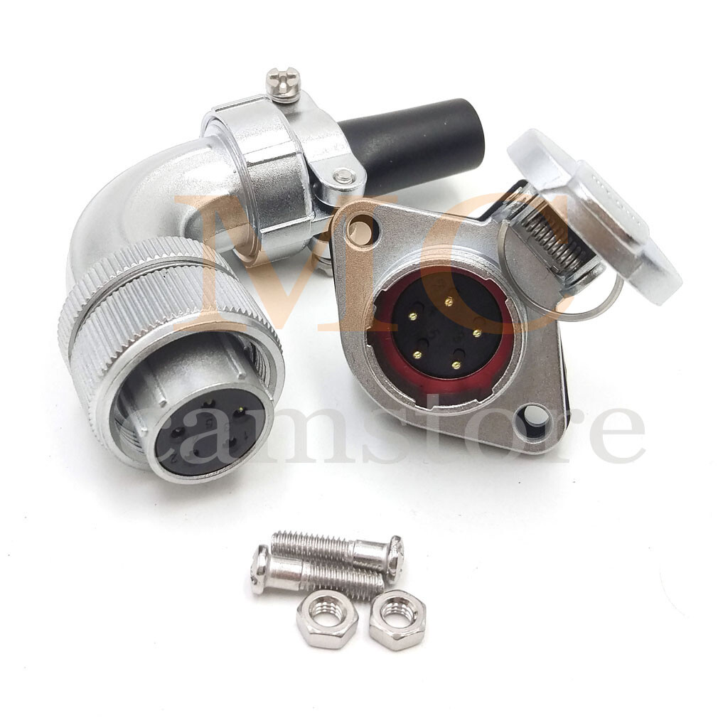 WEIPU WS20 5pin Aviation Waterproof Electric Bulkhead Motor Charge Connector