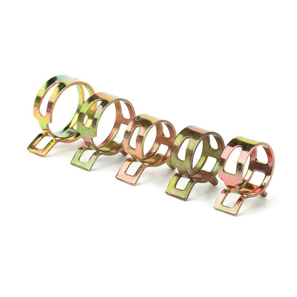 115Pcs Assorted Fuel Line Hose Spring Clip Water Pipe Air Tube Clamps 6-22mm