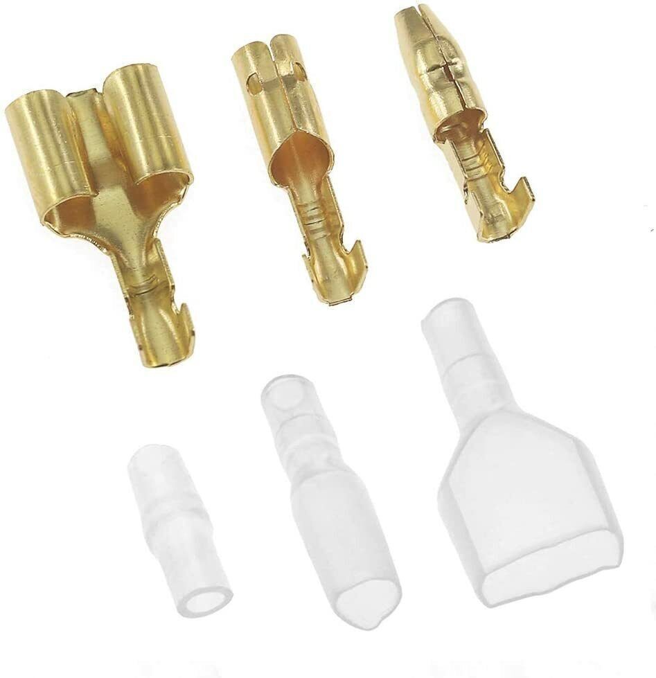 Male Female Wire Crimp Connectors 4.0mm Bullet Terminal Double Kit 60-600PCS