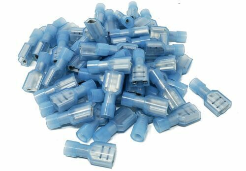 Butt Crimping Connectors 500 Pack Metra Install Bay 16-14 Ga BNBC Blue Nylon