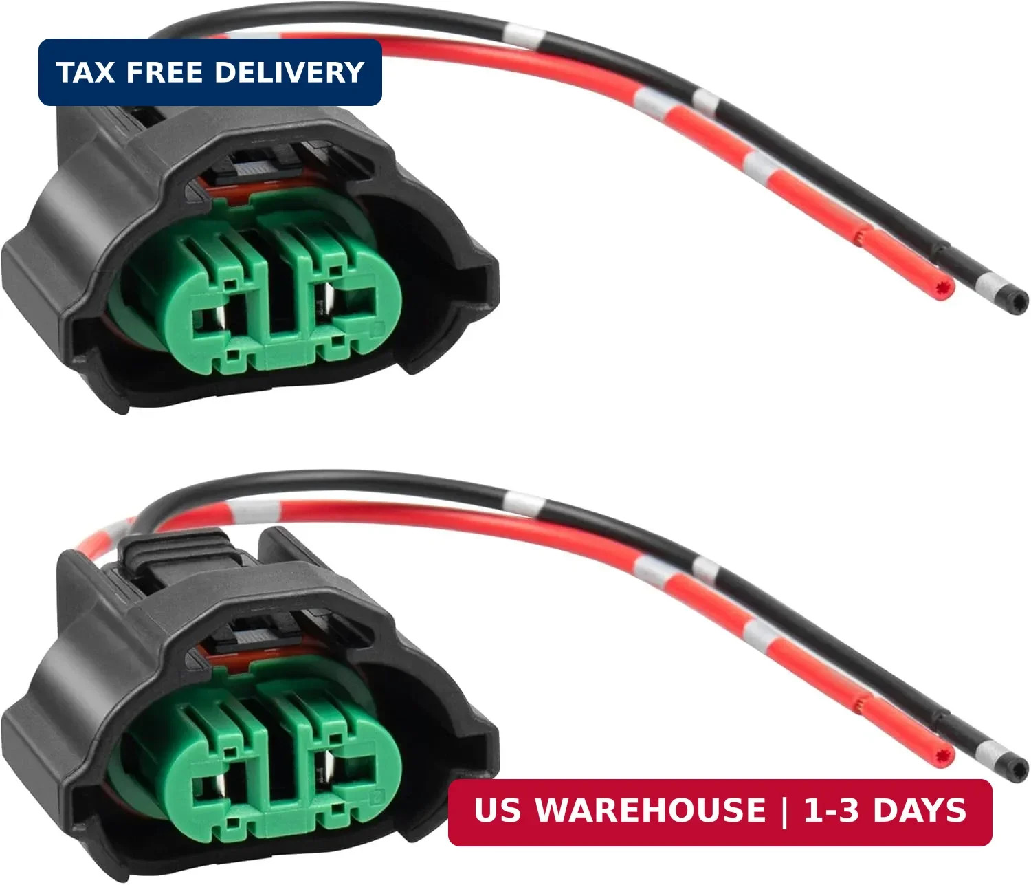 RED WOLF H8 H9 H11 880 881 Female Adapter Wire Connector Replace OEM Headlight F