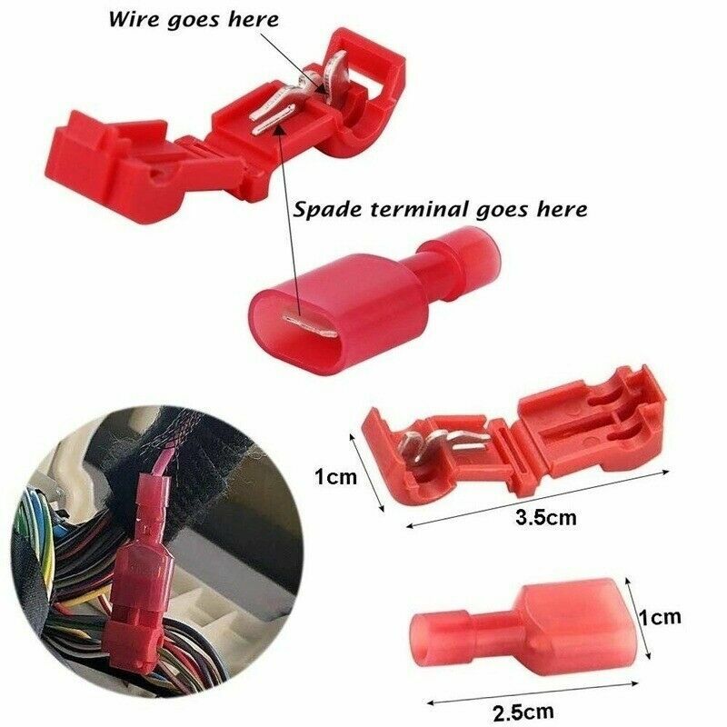 240X Waterproof T-Tap 22-10AWG Quick Splice Wire Terminal Connectors Combo Kit