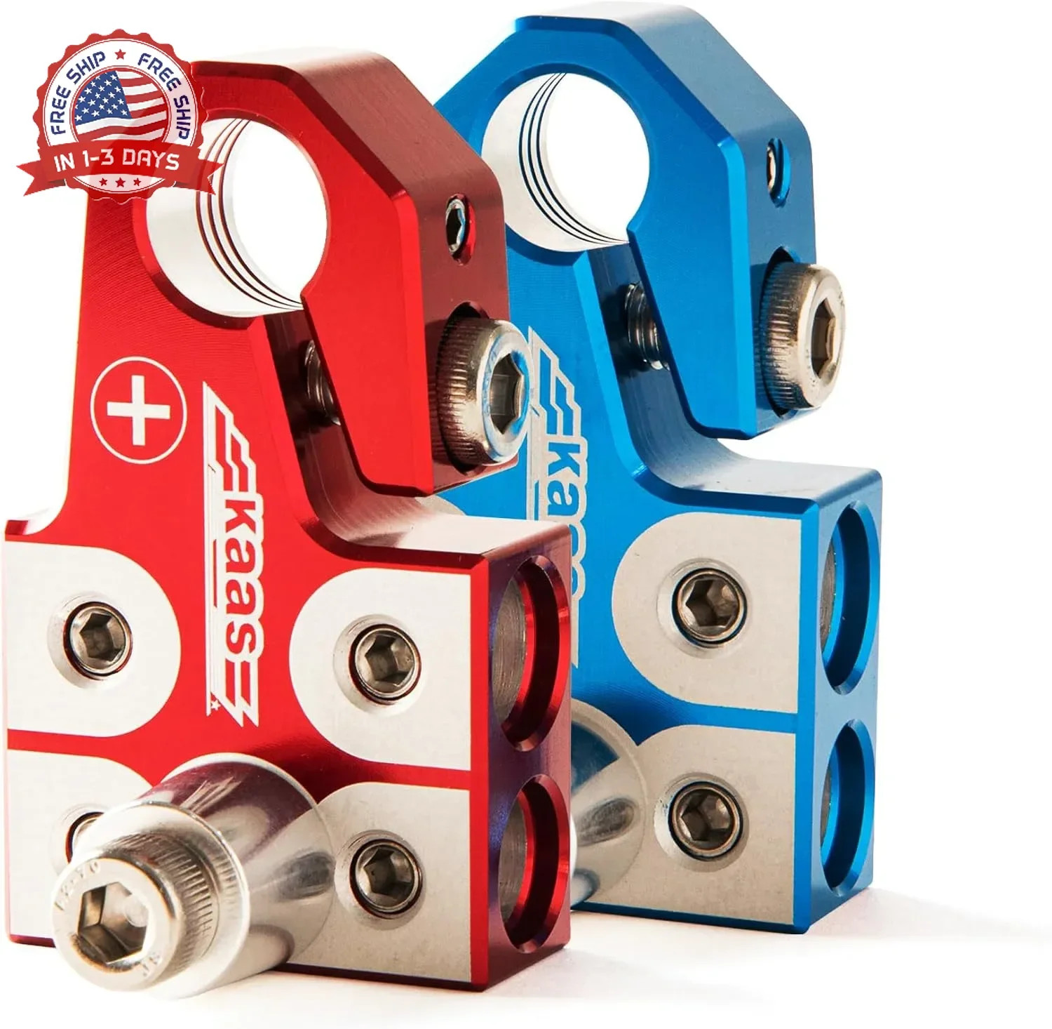 Lead Acid Battery Terminal Clamps, Positive and Negative Set, for SAE/DIN/EN Tap