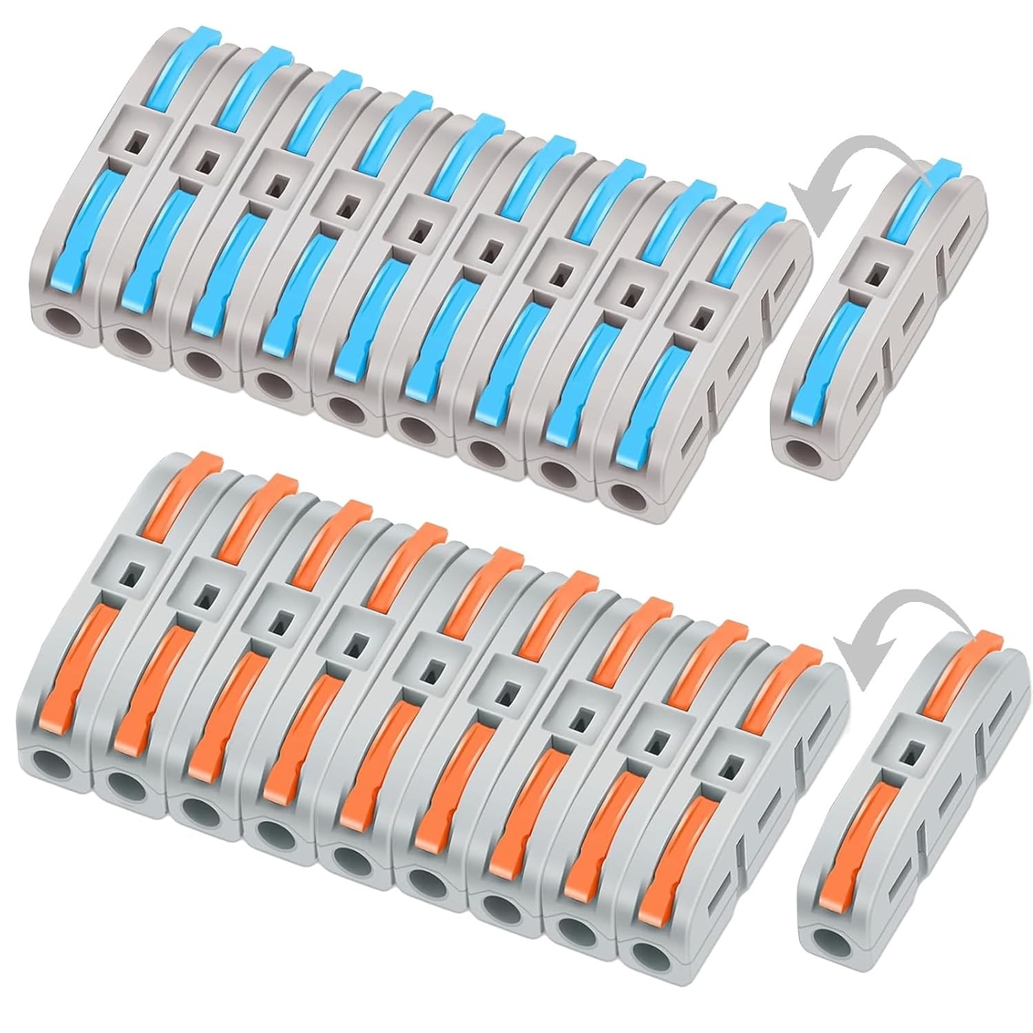Quick Connect Electrical Splice Wire Connectors Terminal Reusable 20 PCS NEW