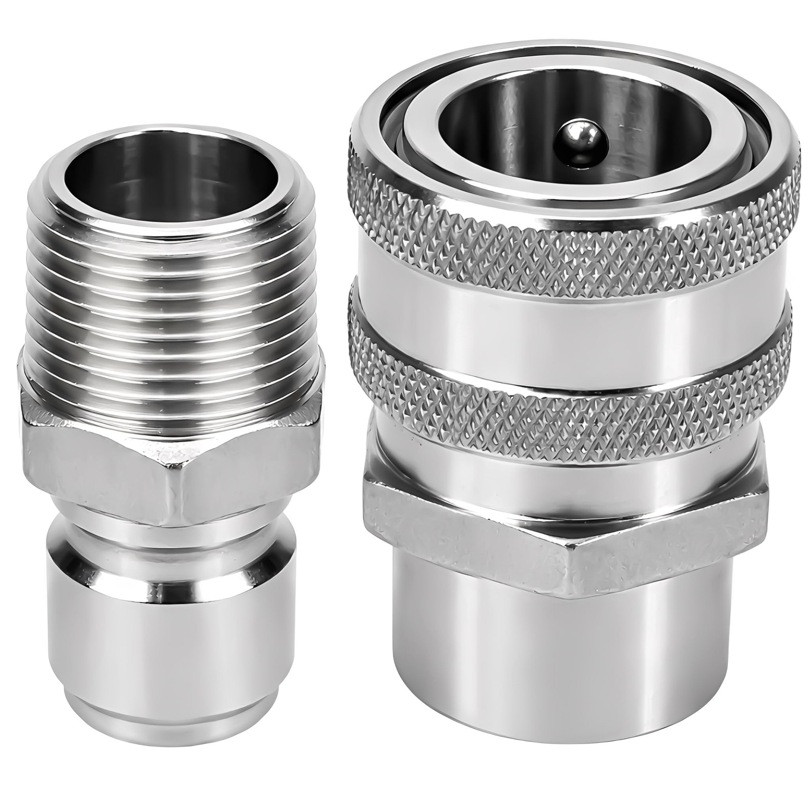 1/2 Quick Brew Disconnect Set 304 Stainless Steel Homebrewing Fitting Connector