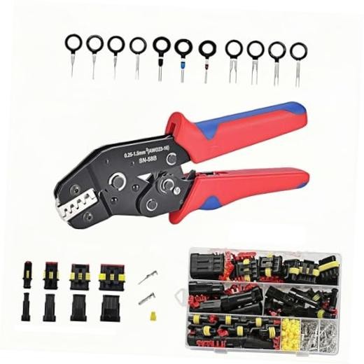 352Pcs Waterproof Automotive Electrical Connectors Kit with 24-16 AWG（0.25