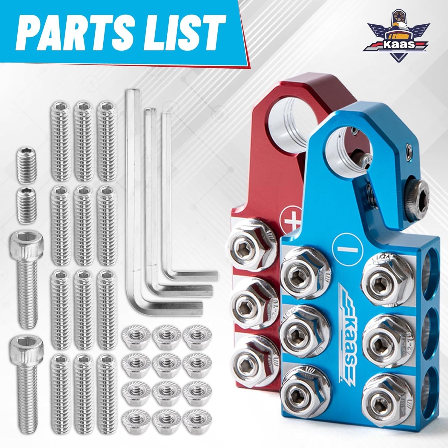 Versatile Battery Terminal Connectors for Lead-Acid Batteries, 8AWG to 4/0 AWG