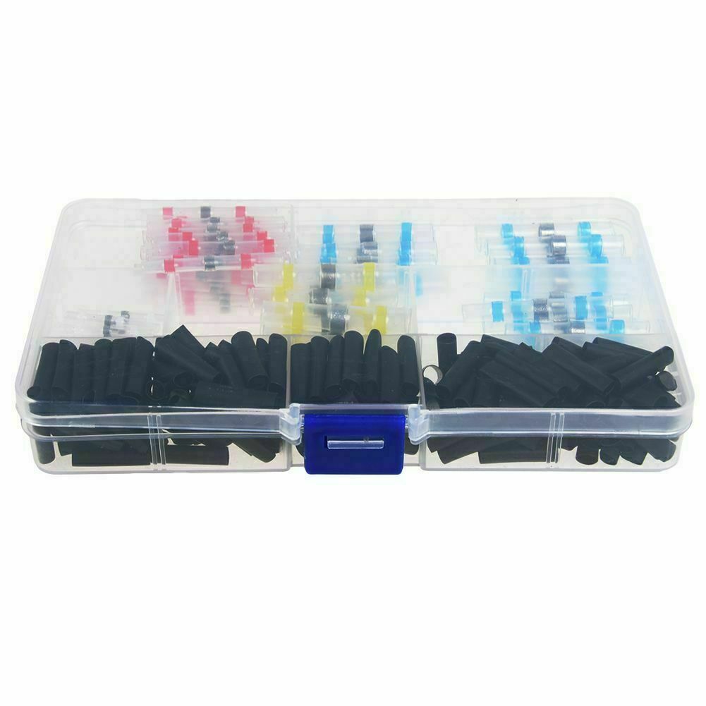 350pcs Waterproof Solder Seal Sleeve Heat Shrink Butt Wire Connectors Terminals