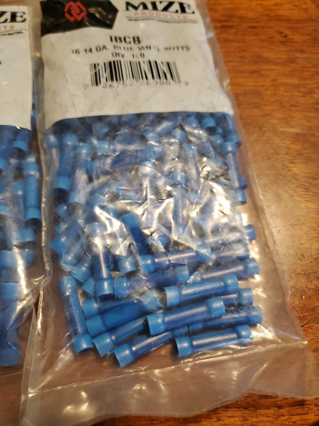 16-14 Gauge Blue Butt Connectors 300 Count Mize products IBCB
