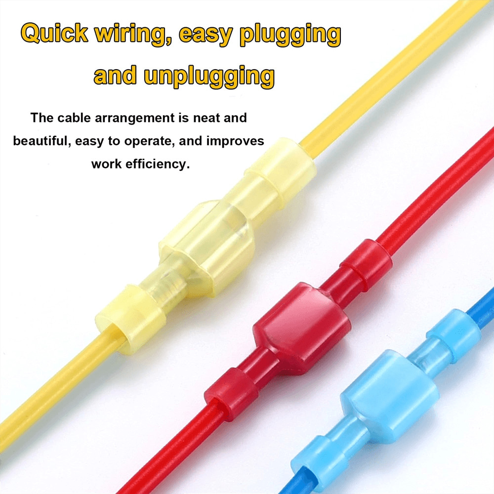 20-300PCS Electrical Wire Crimp Spade Terminals Nylon Fully Insulated Connectors