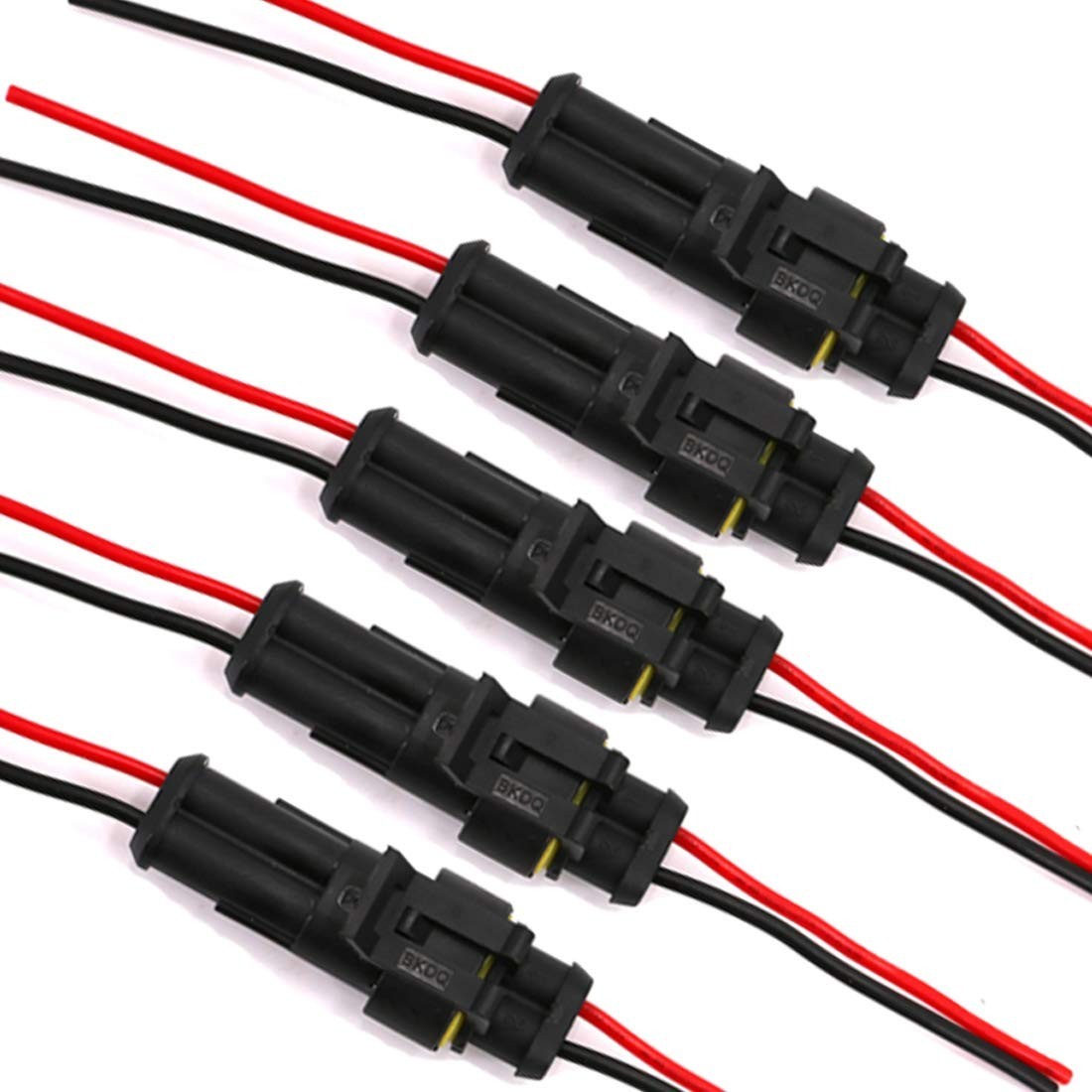 2 Pin Way 16 AWG Waterproof Electrical Wire Connector Plug Automotive Wire Conne