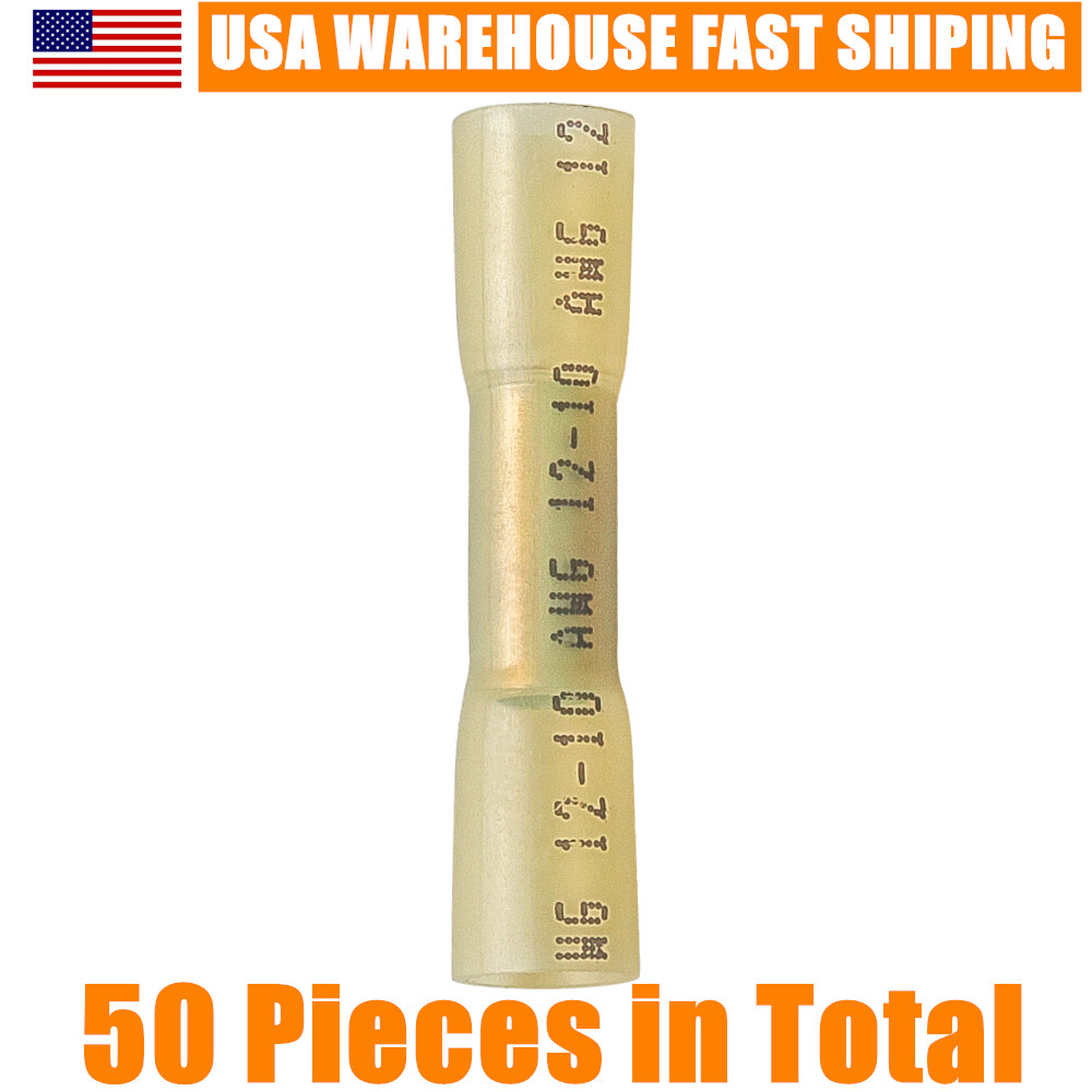 600/200x Heat Shrink But Connector Waterproof Electrical Wire Marine Butt Splice