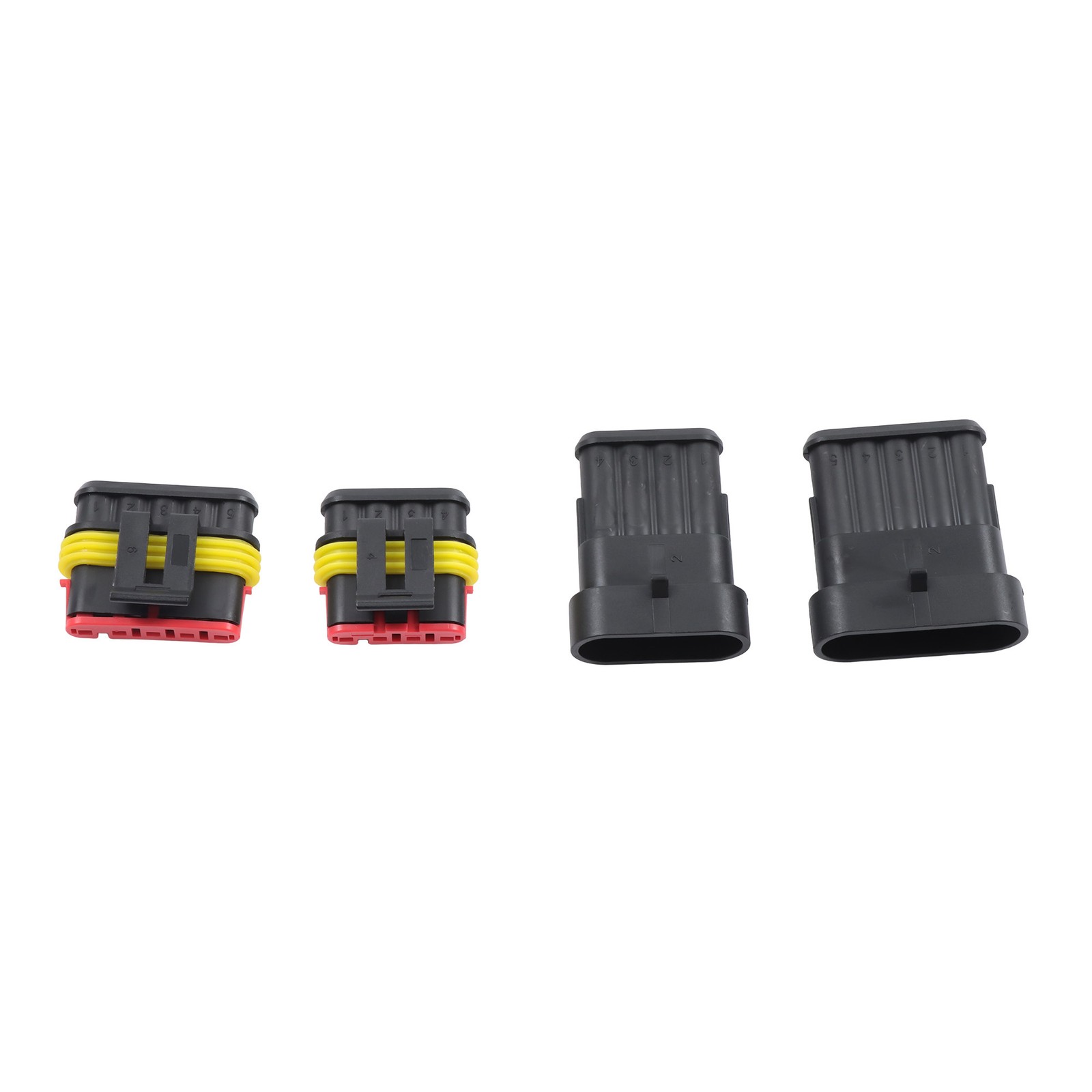 800-Pack 50-Set Waterproof Automotive Wire Connector Kit 1-6 Pin with Crimp Tool