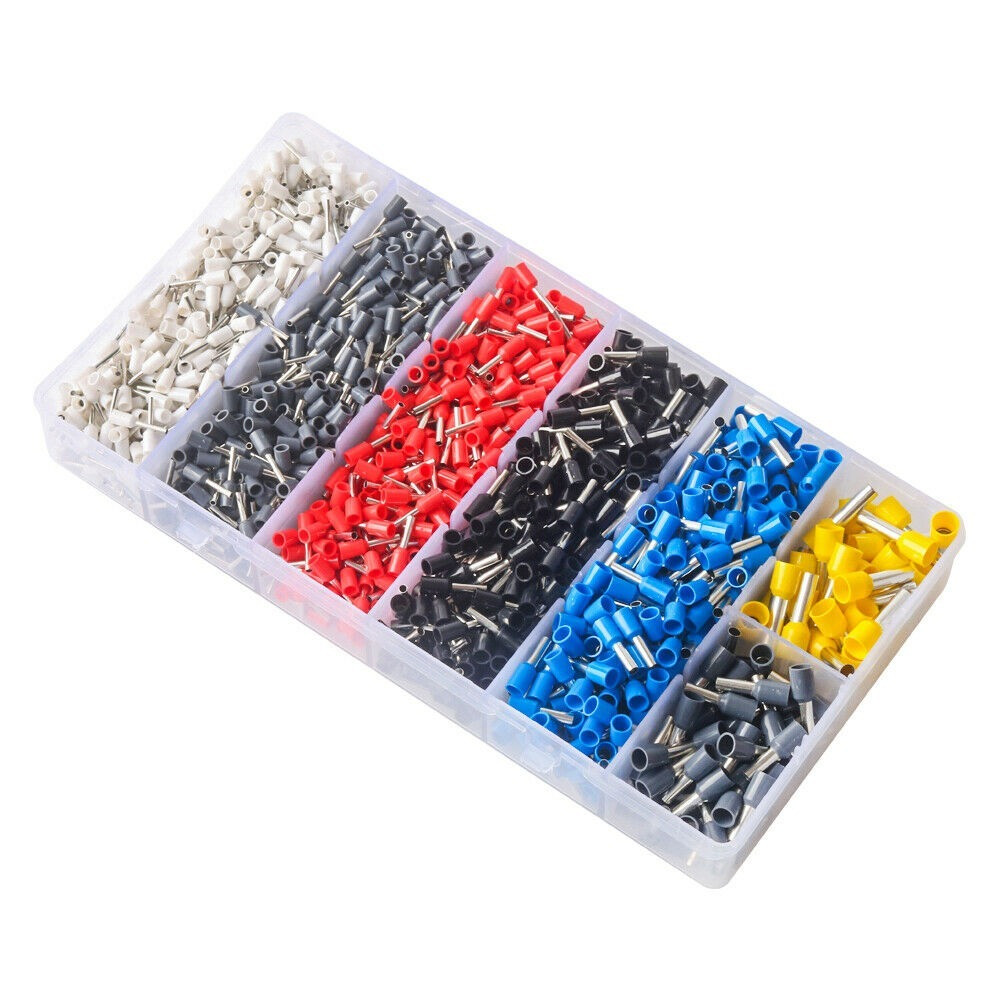 1200Pcs Terminal Wire Connectors Assorted Electrical Set Insulated Crimp Kit
