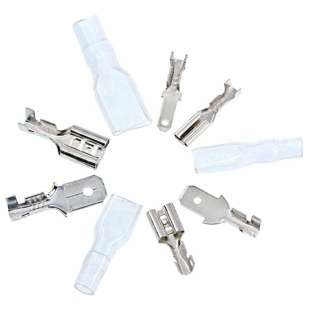 450PCS 2.8mm/4.8mm/6.3mm Female & Male Spade Connectors Wire Crimp Terminals