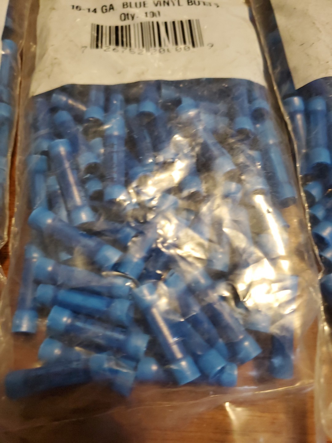 16-14 Gauge Blue Butt Connectors 300 Count Mize products IBCB