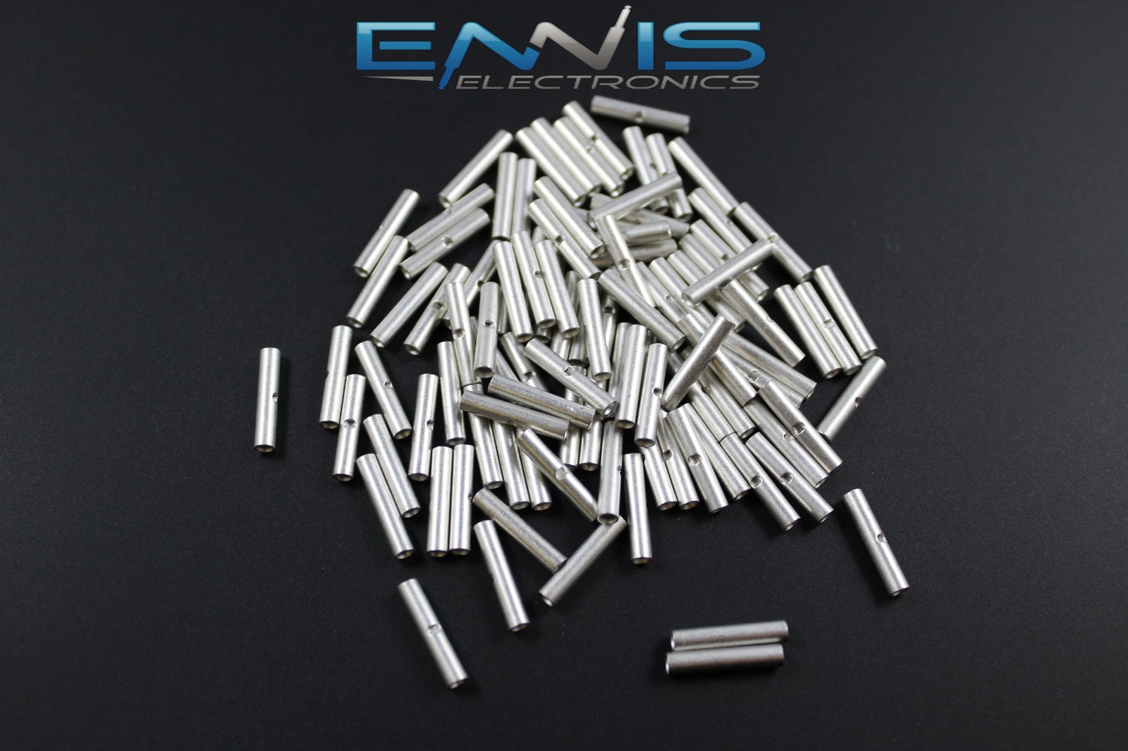 18-22 GAUGE 25 PK UNINSULATED NON INSULATED BUTT CONNECTOR TERMINAL WIRE URBC