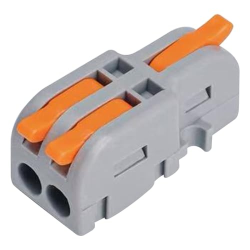 40Pcs Lever Wire Connectors, 1 in 2 Out DIY Mini 40Pcs 1 in 2 Out