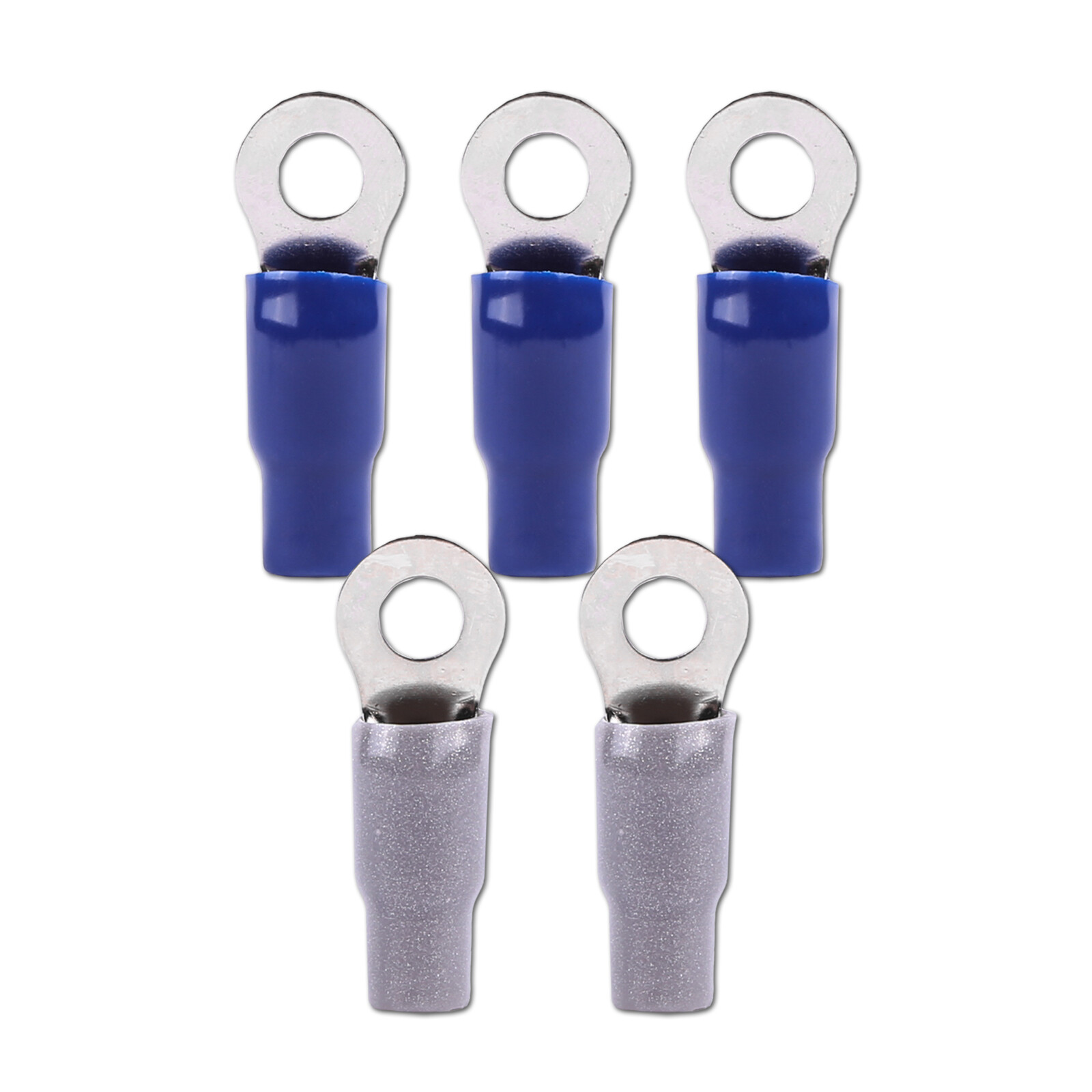 SKAR AUDIO 4 GAUGE (5/16″) NICKEL PLATED PREMIUM RING TERMINALS (5 PACK)