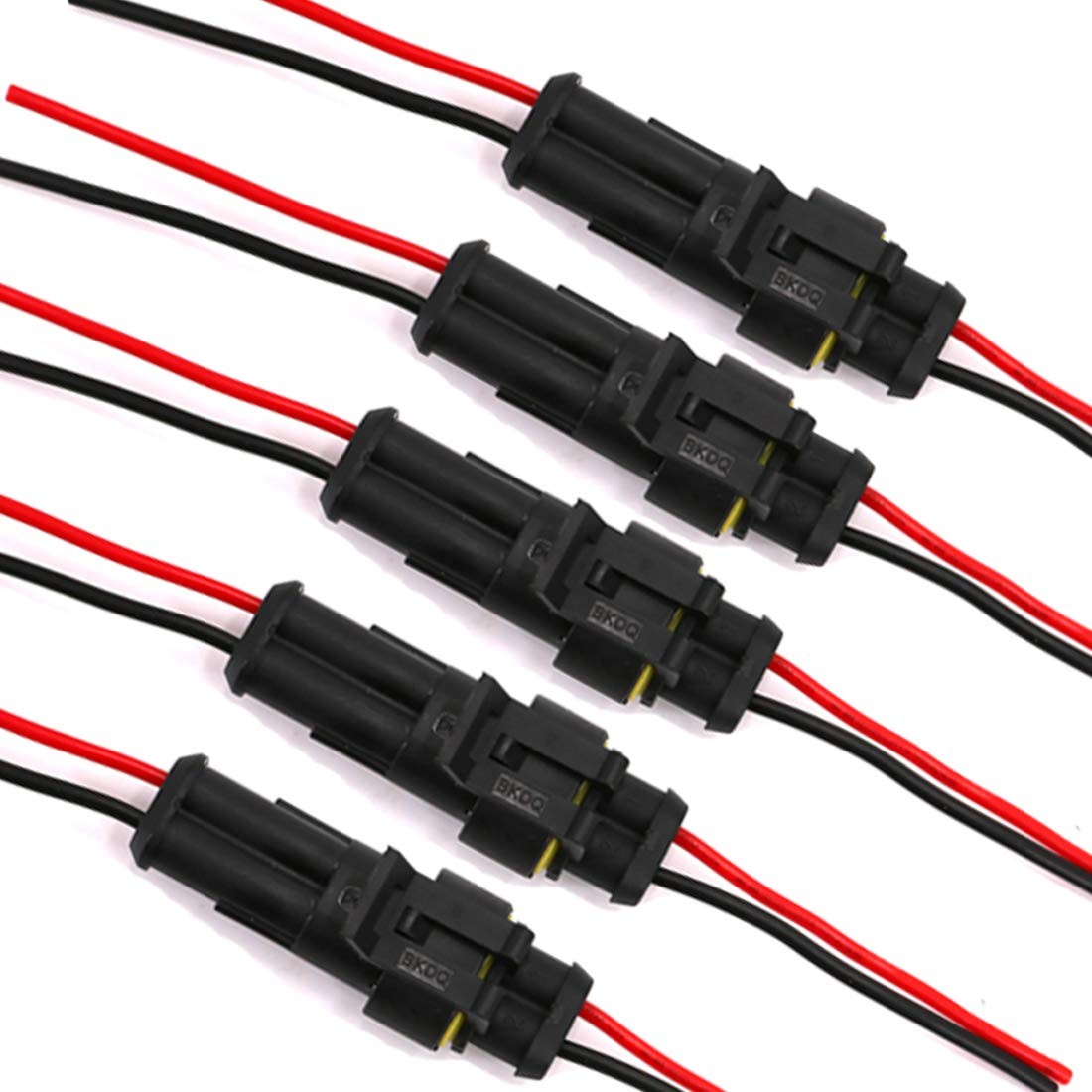 2 Pin Way 16 AWG Waterproof Electrical Wire Connector Plug Automotive Wire