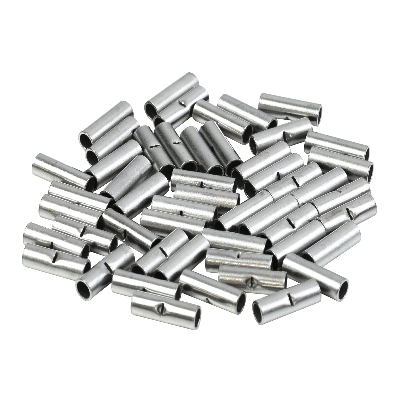 50 Butt Crimp Connector Uninsulated 14-12 GA gauge AWG Terminal Splice Car Radio