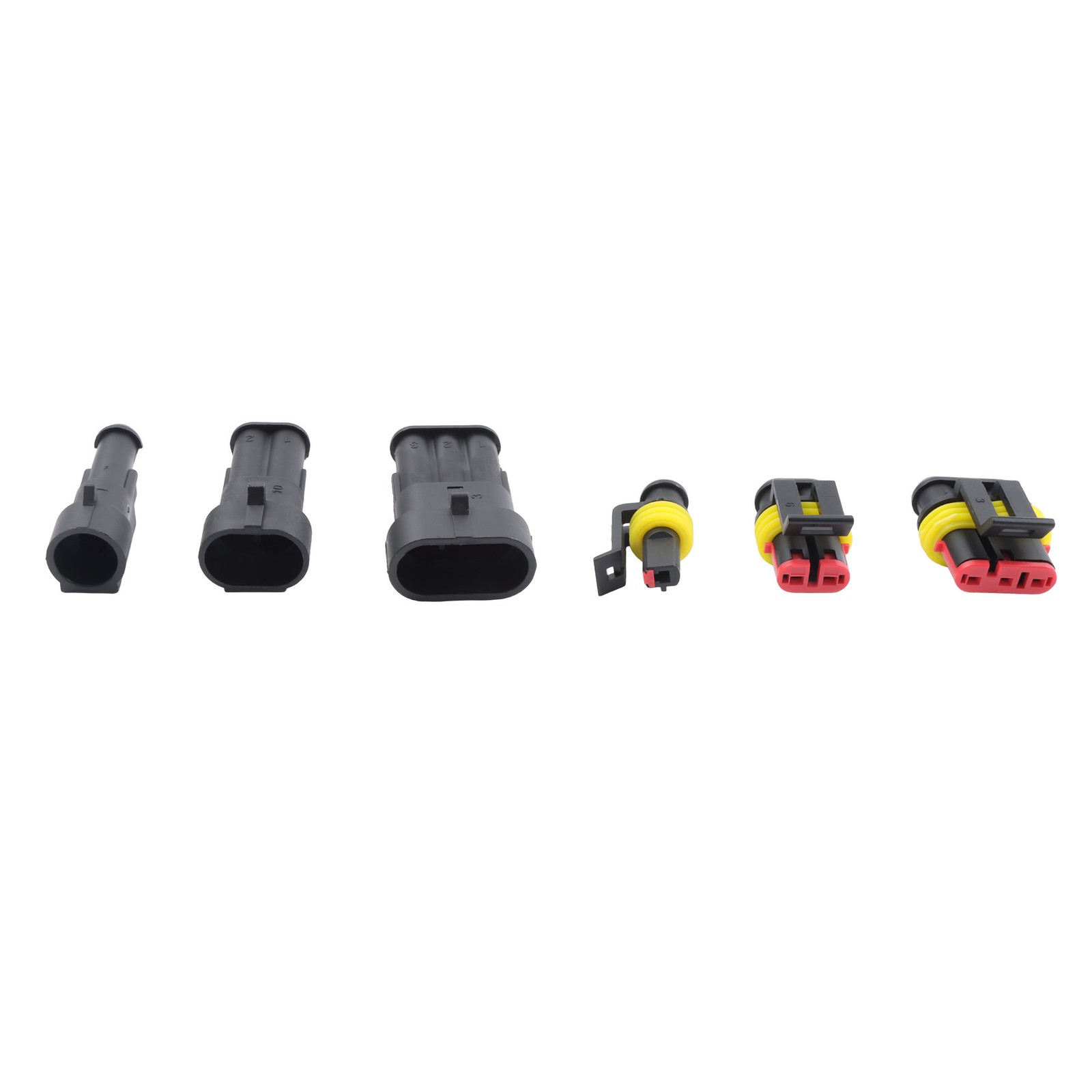 800-Pack 50-Set Waterproof Automotive Wire Connector Kit 1-6 Pin with Crimp Tool