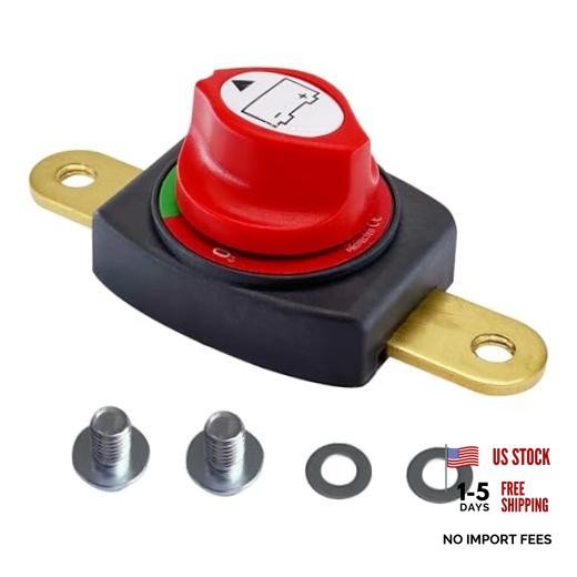 Battery Disconnect Switch 12V – 48V, Marine Battery Switch Side Post Direct