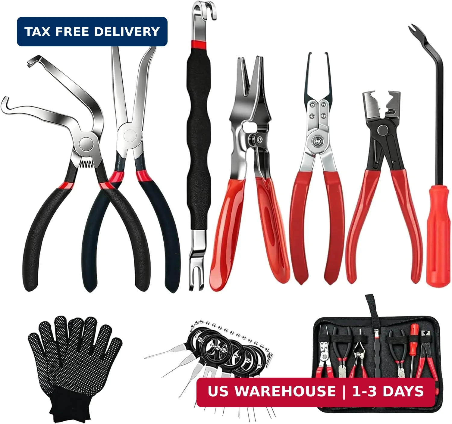 10 PCS Electrical Disconnect Pliers, Electrical Connector Removal Tool for Cars,