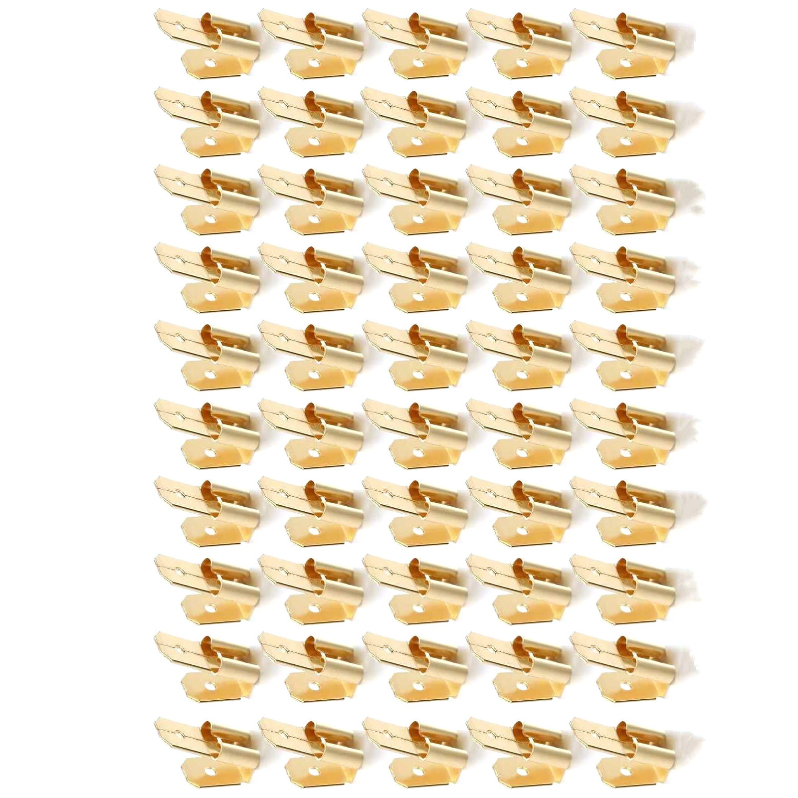 50PCS Dual Male to Single Female Brass Piggyback Spade Connectors Accessories