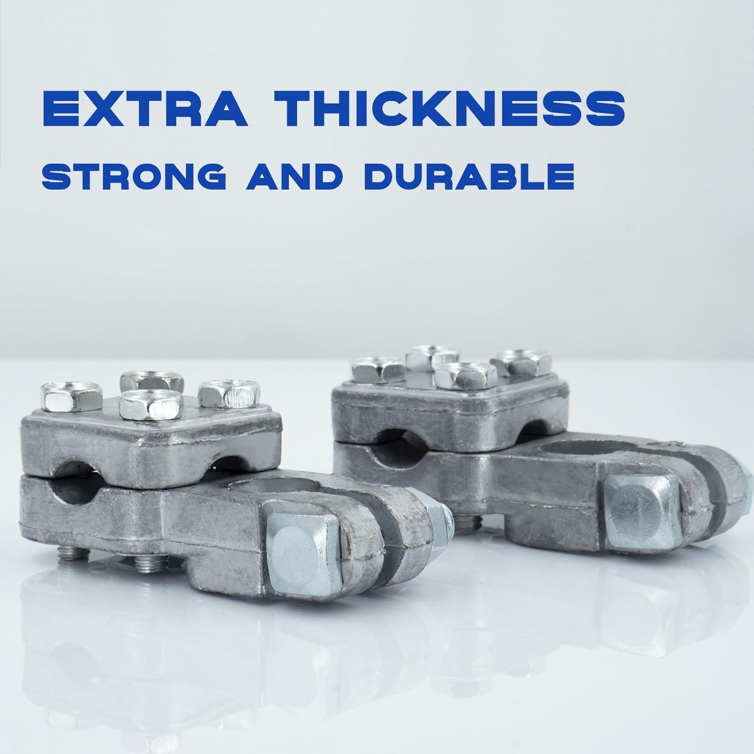 Versatile Heavy Duty Battery Terminal Connectors for Cars, RVs & Boats – 1 Pair