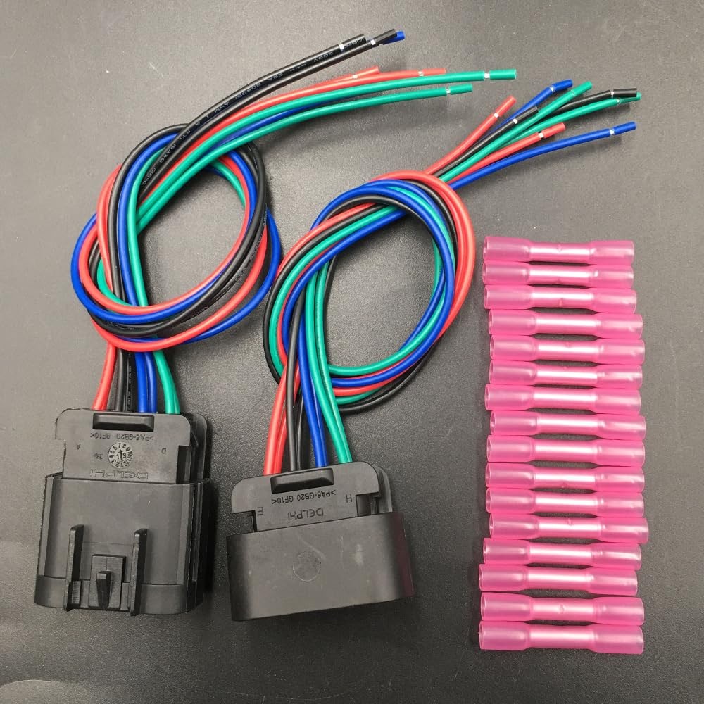 8 Pin Headlights Connector Harness Wire for Chevrolet Silverado 1500, 2500